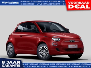 Fiat 500e RED 24 kWh DIRECT RIJDEN - RIJKLAAR! - 8 JAAR GARANTIE